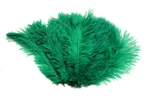 Ostrich Flexible Feathers 9-12" (Emerald Green) - Buy Ostrich Feathers