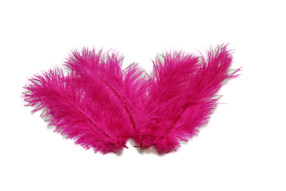 Ostrich Flexible Feathers 9-12" (Fuschia) - Buy Ostrich Feathers