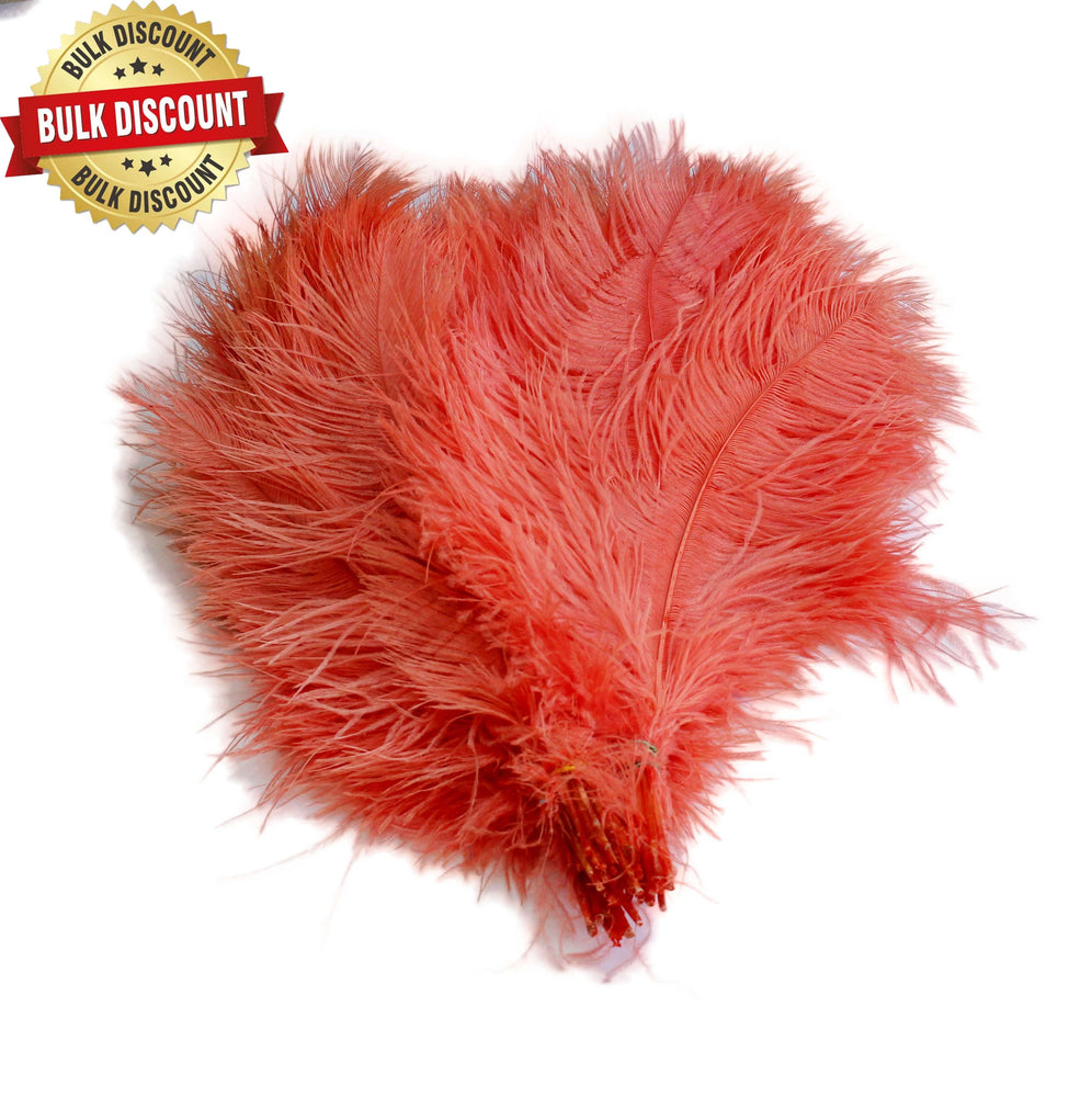 BULK 1/2lb Ostrich Feather Tail Plumes 15-20" (Apricot) - Buy Ostrich Feathers