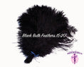 Load image into Gallery viewer, BULK 1/2lb Ostrich Feather Tail Plumes 15-20" (Black) - Buy Ostrich Feathers
