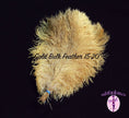 Load image into Gallery viewer, BULK 1/2lb Ostrich Feather Tail Plumes 15-20" (Gold) - Buy Ostrich Feathers
