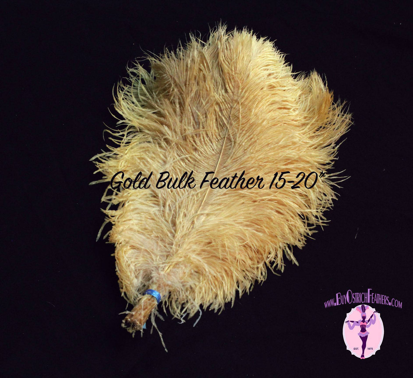 BULK 1/2lb Ostrich Feather Tail Plumes 15-20 (Gold) for Sale Online