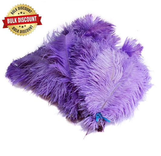 BULK 1/2lb Ostrich Feather Tail Plumes 15-20" (Lavender) - Buy Ostrich Feathers