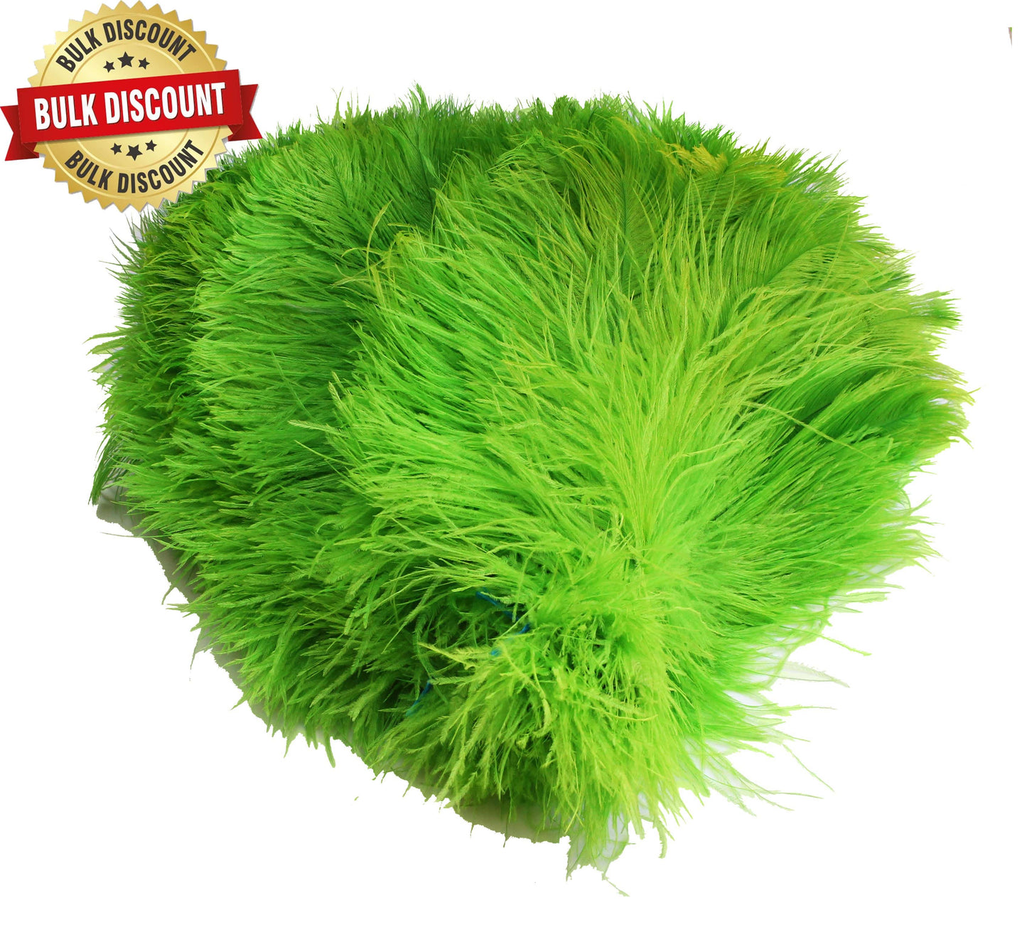 BULK 1/2lb Ostrich Feather Tail Plumes 15-20" (Lime Green) - Buy Ostrich Feathers