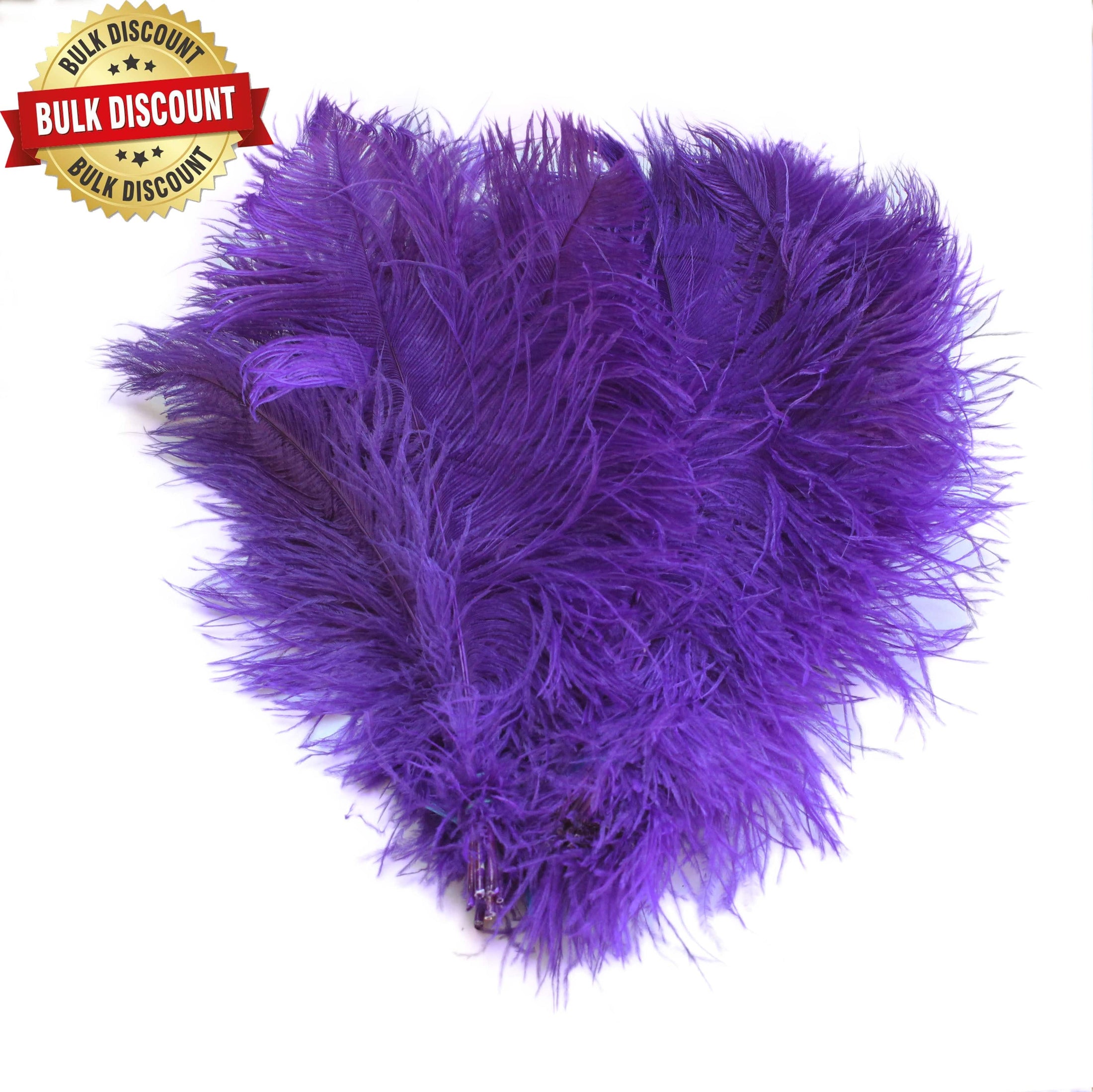 BULK 1/2lb Ostrich Feather Tail Plumes 15-20" (Purple) - Buy Ostrich Feathers