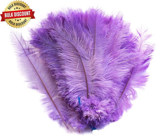 BULK 1/4lb Ostrich Feather Spad Plumes 12-16" (Lavender) - Buy Ostrich Feathers