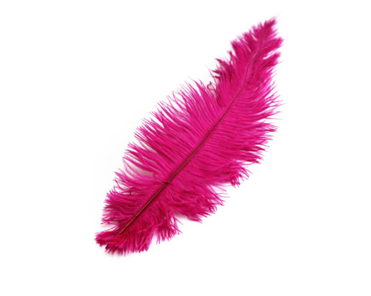 Ostrich Feather Spad Plumes 13-16" (Fuschia) - Buy Ostrich Feathers