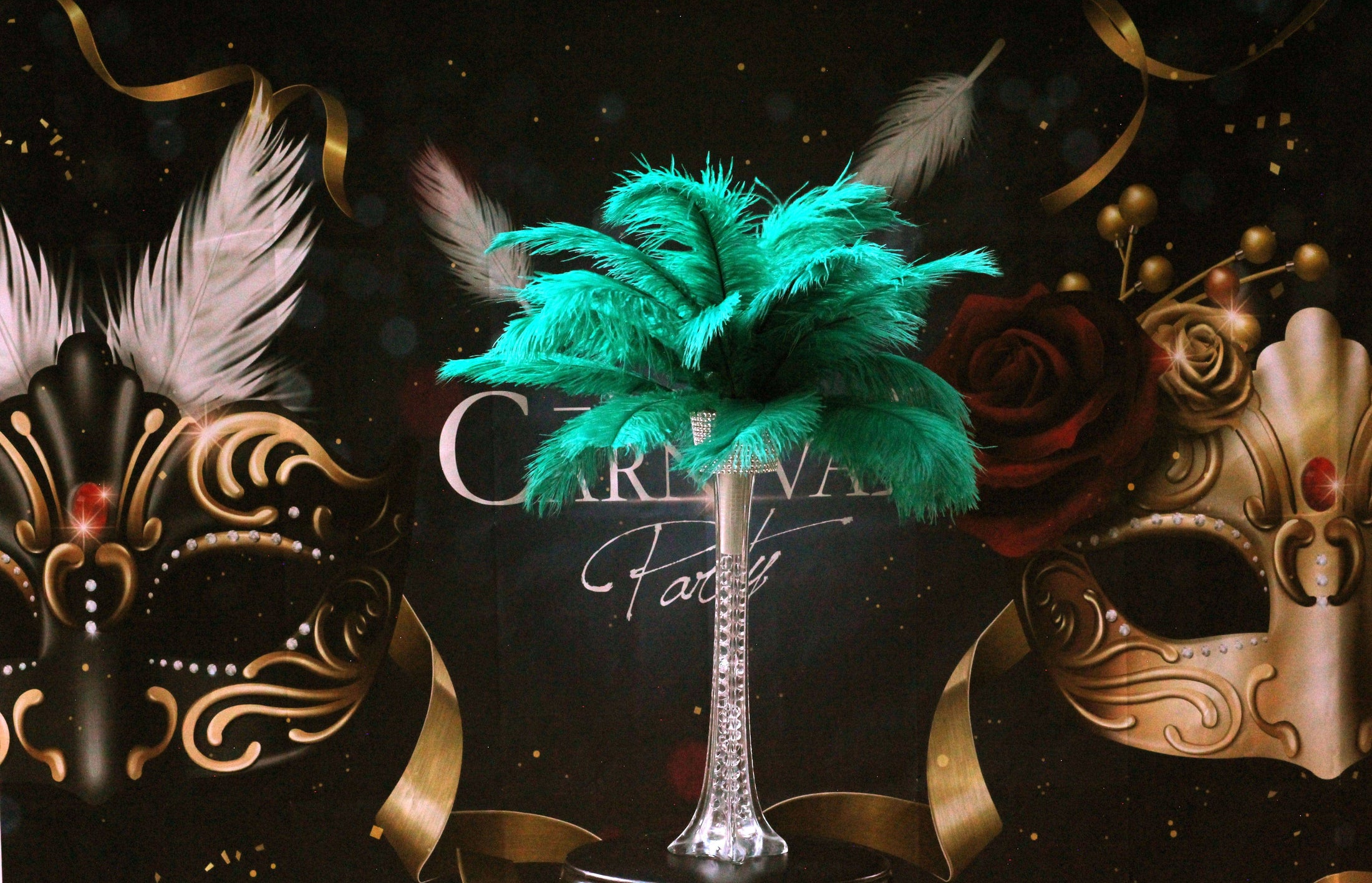 Ostrich Feather Tail Plumes 13-16" (Emerald Green) - Buy Ostrich Feathers