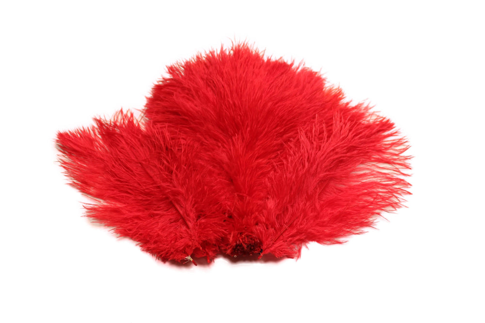 Ostrich Flexible Feathers 13-16" (Red) - Buy Ostrich Feathers
