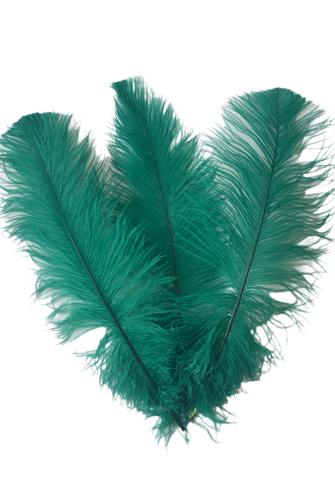 Emerald green ostrich online feathers